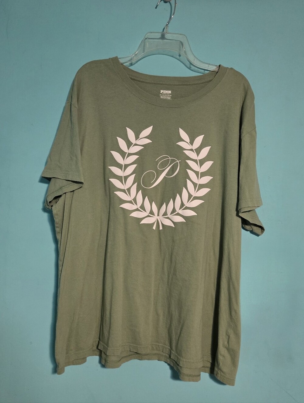 EUC Green PINK Tee XXL